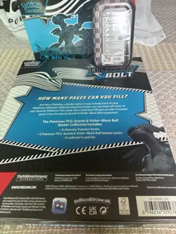 Pokemon TCG Black Bolt ETB + Black Bolt Binder Collection + Mini Tin Lot Sealed - Image 3