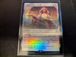 MTG Magic the Gathering FOIL White Mage's Staff FIN! - Image 1