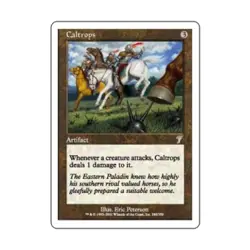 WOTC MtG 7th Ed Caltrops (U) EX - Image 1