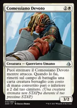 MTG Magic AKH Amonkhet - 1x ITA EX 010 U Comessiano Devoto - Image 1