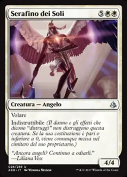 MTG Magic AKH Amonkhet - 1x ITA EX 028 U Serafino dei Soli - Image 1