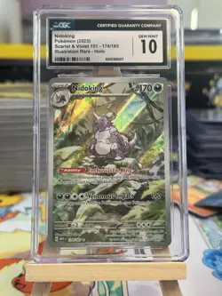 2023 Pokemon Nidoking Scarlet & Violet Illustration Rare Holo #174/165 CGC 10 - Image 1