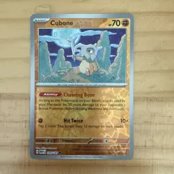 Cubone Reverse Holo NM 104/165 Scarlet & Violet 151 Pokemon Card - Image 1