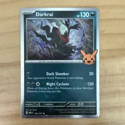 Pokemon Darkrai 136/197 Trick or Trade Halloween BOOster 2024 Cosmos Holo NM - Image 1