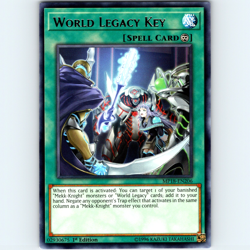 Yugioh World Legacy Key MP18-EN206 1st Edition Silver Foil Rare - NM 💎 - Image 1