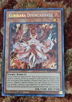 1x Kurikara Divincarnate Secret Rare 1st Ed POTE-EN031 NM Yugioh - Image 1