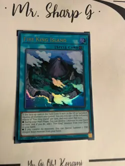FIRE KING ISLAND - 1st EDITION RA03-EN059 ENGLISH Yu-Gi-OH! CARD ULTRA RARE HOLO - Image 4