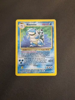 Pokemon Card Blastoise 2/102 Base Set Holo Rare WOTC-LP - Image 2