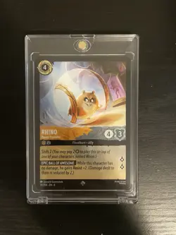 Disney Lorcana Reign of Jafar Rhino Power Hamster Rare Card - Image 1