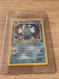 Pokemon Card Poliwrath Base Set 2 15/130 Holo Unlimited Holo Rare Vintage Wotc - Image 1