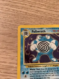 Pokemon Card Poliwrath Base Set 2 15/130 Holo Unlimited Holo Rare Vintage Wotc - Image 3