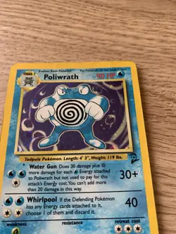 Pokemon Card Poliwrath Base Set 2 15/130 Holo Unlimited Holo Rare Vintage Wotc - Image 5