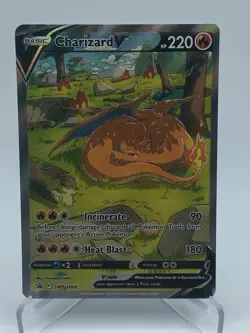 Charizard V SWSH260 Sword & Shield Full Art Black Star Promo Pokemon Card NM - Image 2