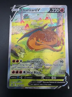 Charizard V SWSH260 Sword & Shield Full Art Black Star Promo Pokemon Card NM - Image 3