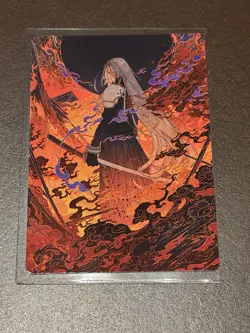 MTG Nibelheim Aflame Art Card - FINAL FANTASY sephiroth W/Hard Protector - Image 1
