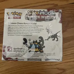 Pokemon Sun and Moon Crimson Invasion Booster Box Card Game - FACTORY SEALED - Image 5