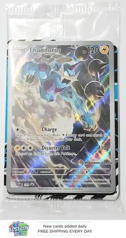 Thundurus 209 - SV: Black Bolt Sealed Promo *Pokemon Center STAMPED* Mint - Image 1