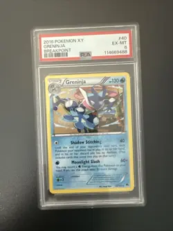Pokemon Card PSA 6 Greninja Breakpoint 2016 Holo 40/122 PSA 6 - Image 1
