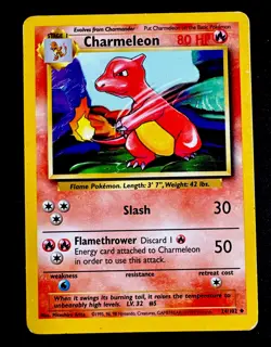 Charmeleon 24/103 MP Base Set Unlimited Pokemon Card Moderate Play - Image 1