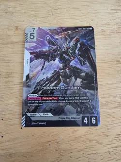 Gundam Card Game Newtype Rising GD01-065 LR Freedom Gundam - Image 1