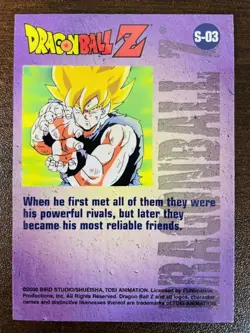 Holo S03 Dragon Ball Chromium Trading Card Amada Archive Used - Image 4