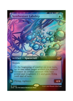 Magic the Gathering MTG EOE Synthesizer Labship 329 Foil Near Mint - Image 1