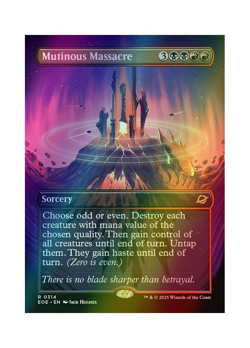 Magic the Gathering MTG EOE Mutinous Massacre 314 Foil Near Mint - Image 1