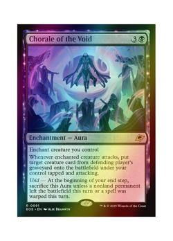 Magic the Gathering MTG EOE Chorale of the Void 91 Foil Near Mint - Image 1