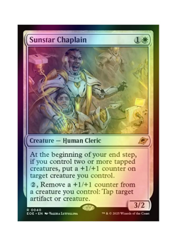 Magic the Gathering MTG EOE Sunstar Chaplain 40 Foil Near Mint - Image 1