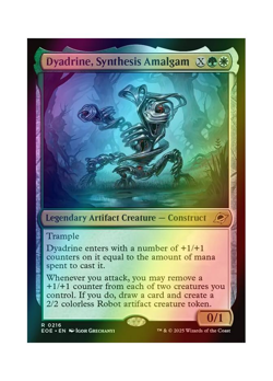 Magic the Gathering MTG EOE Dyadrine, Synthesis Amalgam 216 Foil Near Mint - Image 1