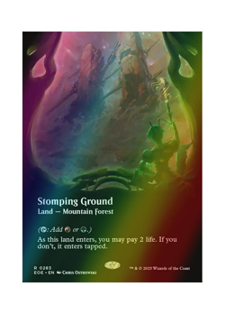 Magic the Gathering MTG EOE Stomping Ground 283 Foil Near Mint - Image 1