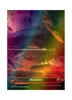 Magic the Gathering MTG EOE Mountain 370 Foil Near Mint - Image 1