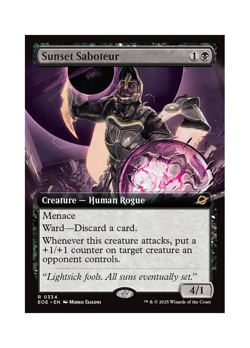 Magic the Gathering MTG EOE Sunset Saboteur 334 Regular Near Mint - Image 1