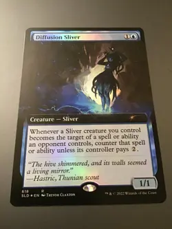 MTG Secret Lair #618 Diffusion Sliver Extended Art Foil NM - Image 1