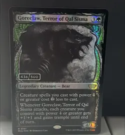 MTG Goreclaw Terror Of Qal Sisma Serialized #438/500 CGC - Image 1