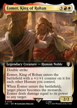 LTC Extended Art EOMER KING OF ROHAN 1x Rare Lord of the Rings MTG NM - Image 1