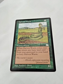 MTG Harvest Wurm Weatherlight Regular Common - Some Edge Wear - - Image 2