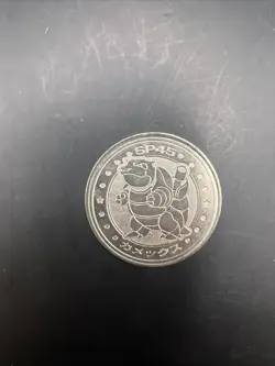 BLASTOISE Pokemon Battle Coin Silver Japanese Very Rare Nintendo Japan - Image 1