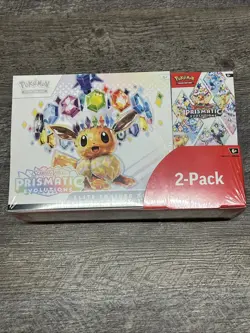 Pokemon Prismatic Evolutions Elite Trainer Box ETB Booster Bundle Costco 2-Pack - Image 1