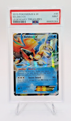 Keldeo EX 2013 Pokemon Black & White Legendary Treasures #45 PSA 9 - Image 1