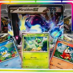 Pokemon Sprigatito Paldea Collection Scarlet & Violet Miraidon ex 4 Pack 3 Promo - Image 3