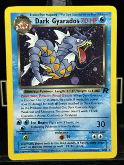 Dark Gyarados 8/82 Team Rocket - Unlimited Edition Holo Pokemon TCG MP - Image 3