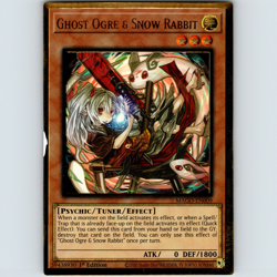 Yugioh Ghost Ogre & Snow Rabbit MAGO-EN009 1st Edition Premium Gold Rare - LP - Image 1