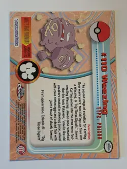 2000 Topps Chrome Pokemon Series 2 #110 Weezing (B) FREE COMBINED SHIPPING - Image 2