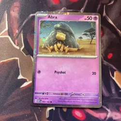 Pokemon Abra 063/165 Cosmos Holo Promo Variant Scarlet & Violet 151 - Image 1