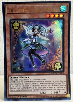 YuGiOh! Trickstar Aqua Angel Ultra Rare MZTM-EN026 English 1st Edition NM - Image 1