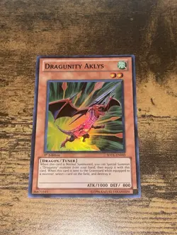 Dragunity Aklys - SDDL-EN003 - 1st Edition Super Rare - Yugioh - NM - Image 1