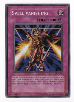 Yugioh Spell Vanishing DCR-101 Super Rare Original Print NM - Image 1