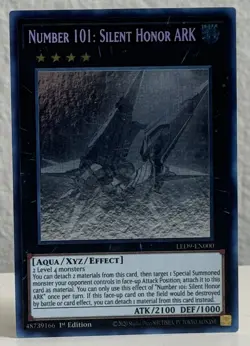 YuGiOh Number 101: Silent Honor ARK Ghost Rare LED9-EN000 English 1st Edition NM - Image 1