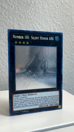 YuGiOh Number 101: Silent Honor ARK Ghost Rare LED9-EN000 English 1st Edition NM - Image 2